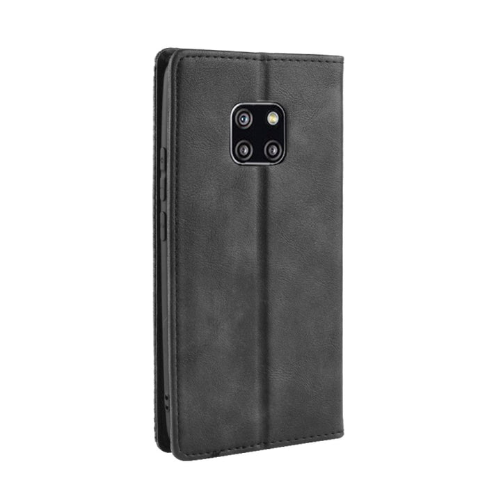 Magnetic Buckle Retro Texture Horizontal Flip Leather Case for Huawei Mate 20 Pro, with Holder & Card Slots & Wallet, For Huawei Mate 20 Pro