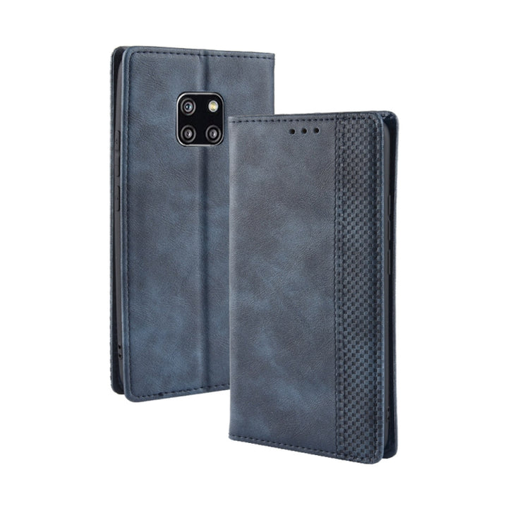 Magnetic Buckle Retro Texture Horizontal Flip Leather Case for Huawei Mate 20 Pro, with Holder & Card Slots & Wallet, For Huawei Mate 20 Pro