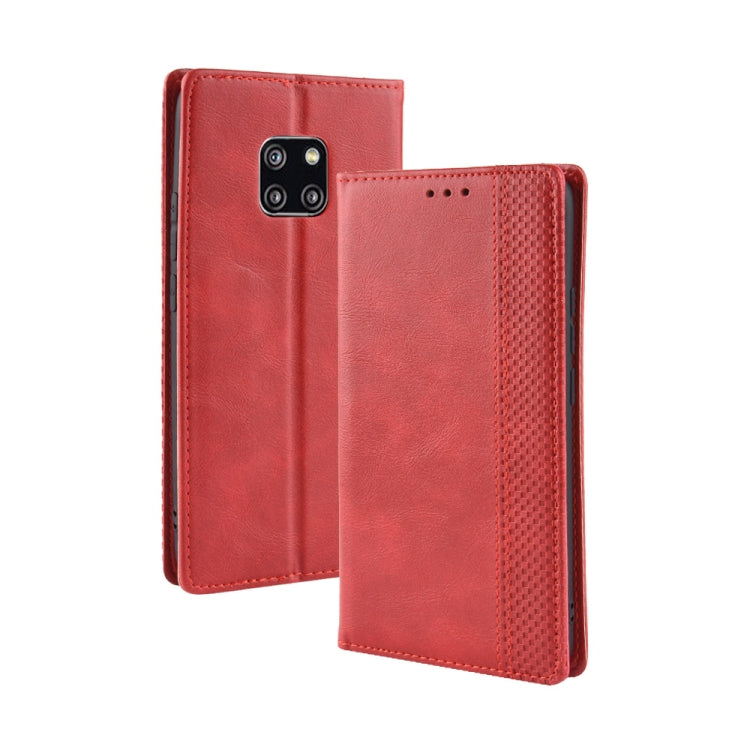 Magnetic Buckle Retro Texture Horizontal Flip Leather Case for Huawei Mate 20 Pro, with Holder & Card Slots & Wallet, For Huawei Mate 20 Pro