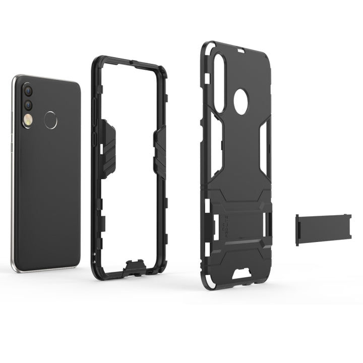 Shockproof PC + TPU Case for Huawei P30 Lite, with Holder, For Huawei P30 Lite