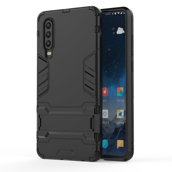 Shockproof PC + TPU Case for Huawei P30, with Holder, For Huawei P30