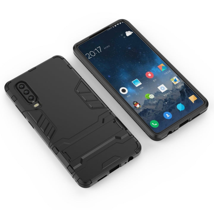 Shockproof PC + TPU Case for Huawei P30, with Holder, For Huawei P30