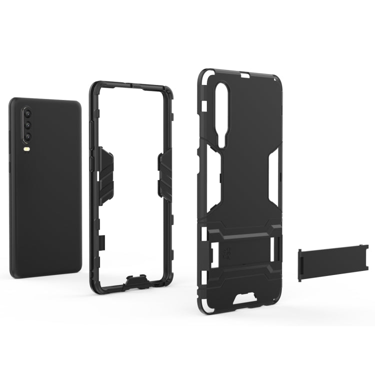 Shockproof PC + TPU Case for Huawei P30, with Holder, For Huawei P30