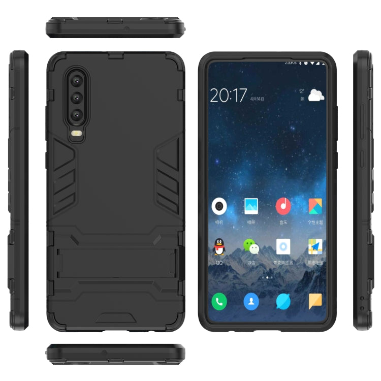 Shockproof PC + TPU Case for Huawei P30, with Holder, For Huawei P30