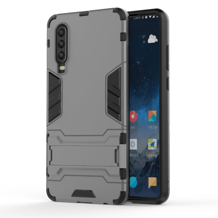 Shockproof PC + TPU Case for Huawei P30, with Holder, For Huawei P30