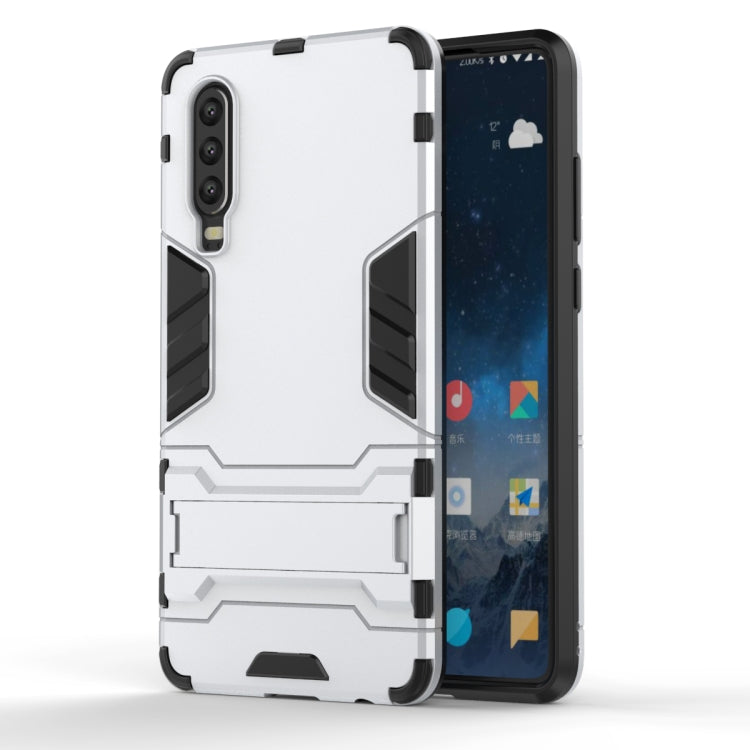 Shockproof PC + TPU Case for Huawei P30, with Holder, For Huawei P30