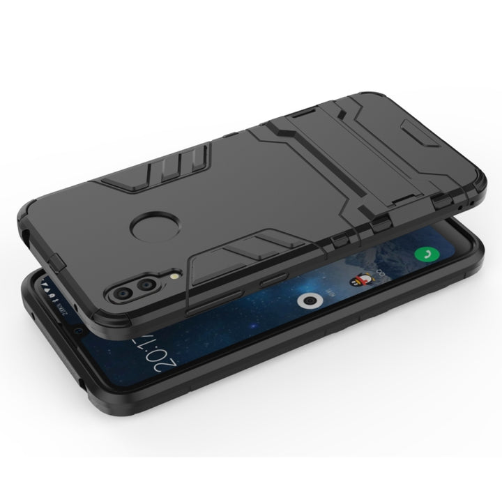 Shockproof PC + TPU Case for Huawei Y7(2019), with Holder, For Huawei Y7(2019)