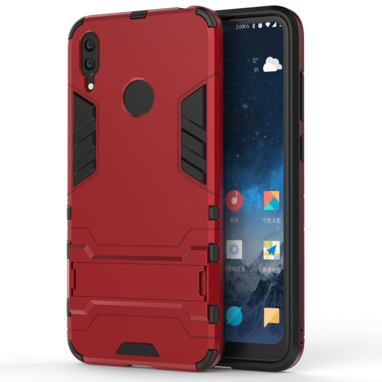 Shockproof PC + TPU Case for Huawei Y7(2019), with Holder, For Huawei Y7(2019)