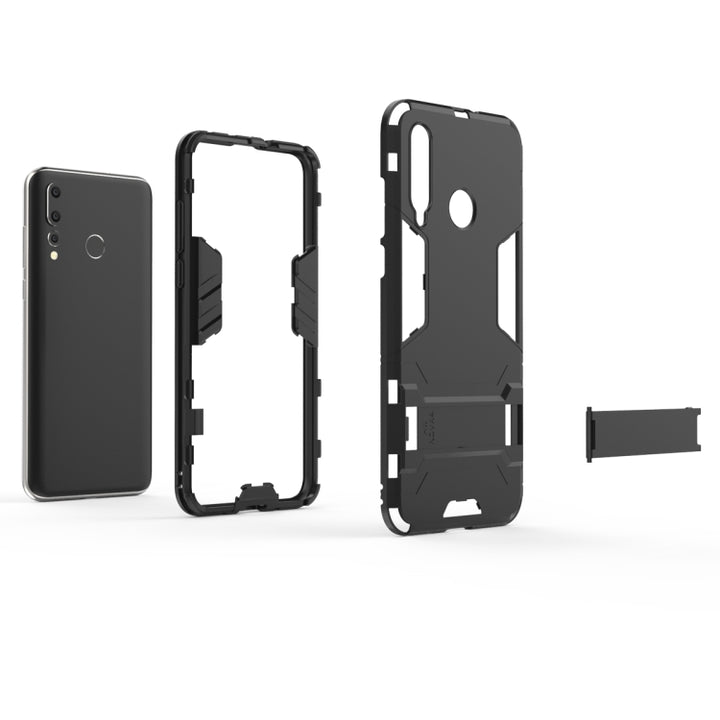 Shockproof PC + TPU Case for Huawei Nova 4, with Holder, For Nova 4, For Huawei Nova 4