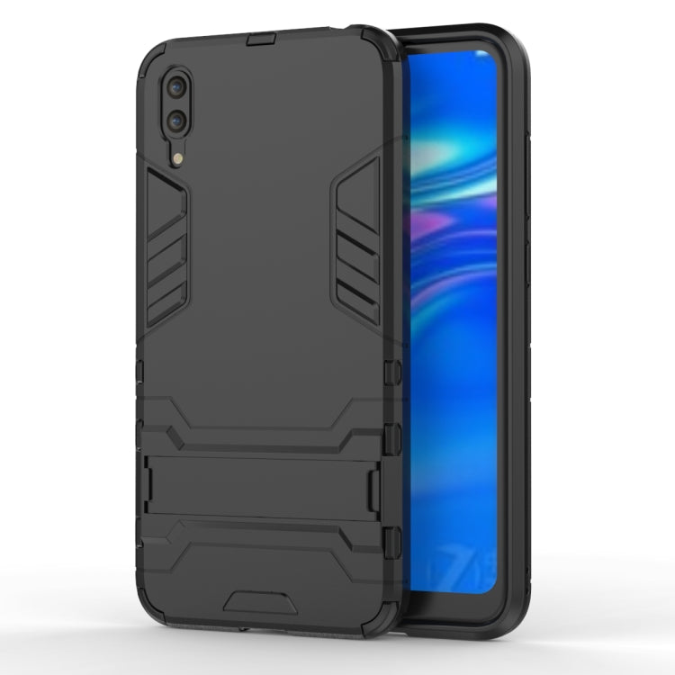 Shockproof PC + TPU Case for Huawei Enjoy 9, with Holder, For Huawei Enjoy 9