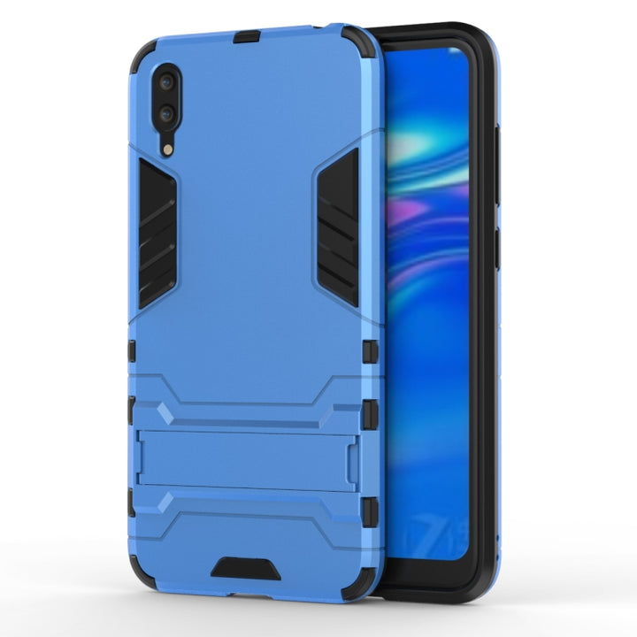 Shockproof PC + TPU Case for Huawei Enjoy 9, with Holder, For Huawei Enjoy 9