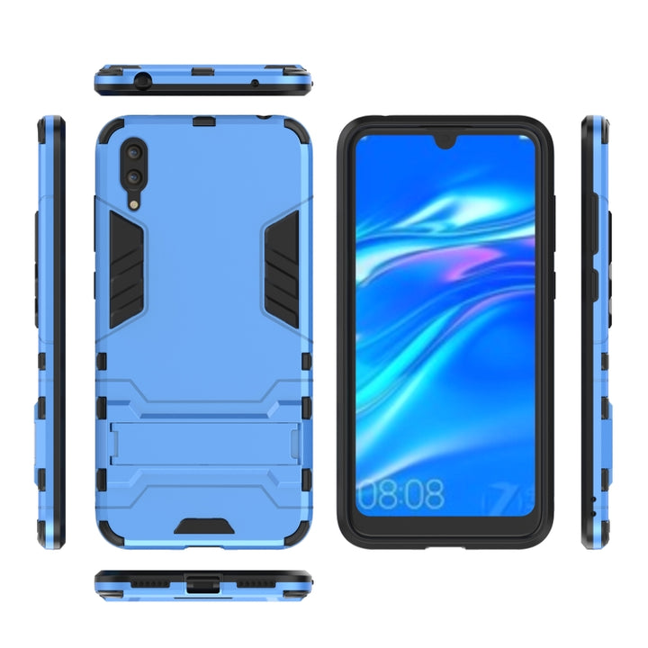 Shockproof PC + TPU Case for Huawei Enjoy 9, with Holder, For Huawei Enjoy 9