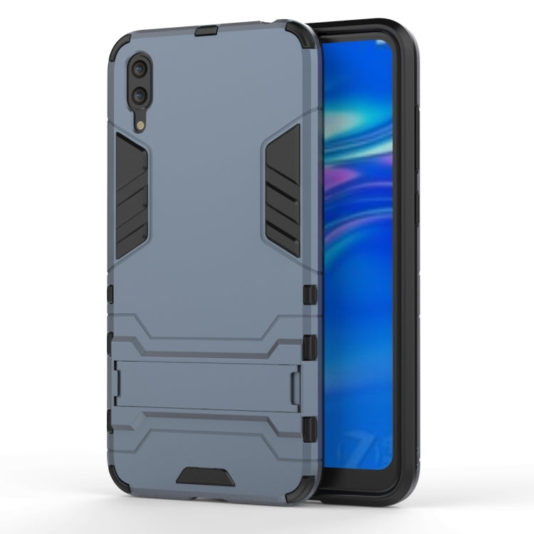 Shockproof PC + TPU Case for Huawei Enjoy 9, with Holder, For Huawei Enjoy 9