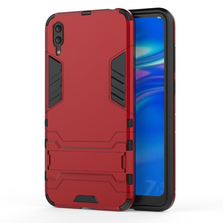 Shockproof PC + TPU Case for Huawei Enjoy 9, with Holder, For Huawei Enjoy 9