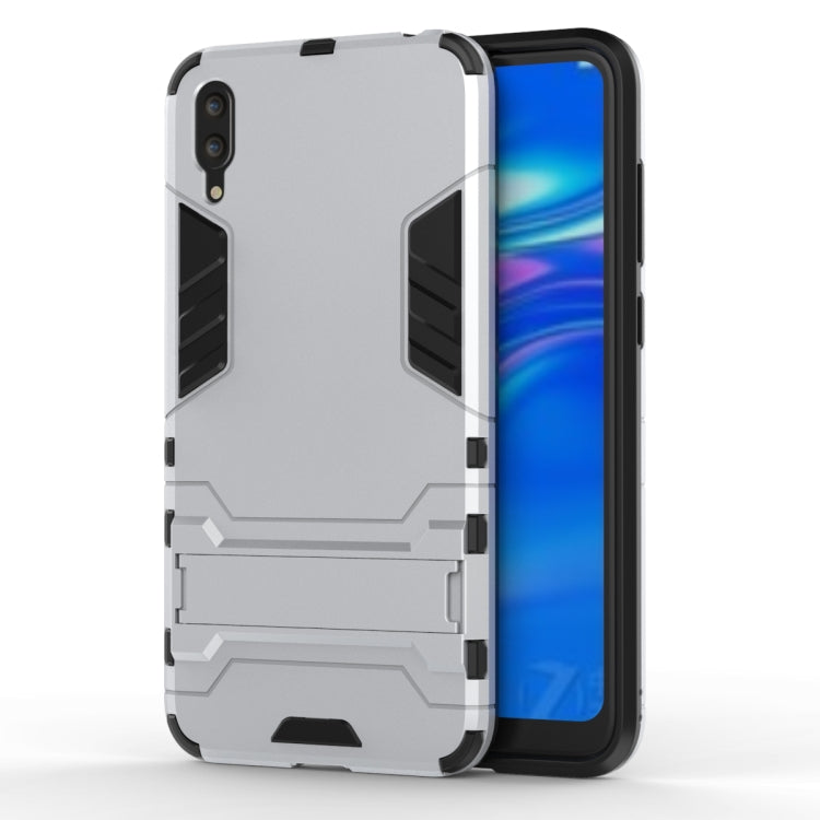 Shockproof PC + TPU Case for Huawei Enjoy 9, with Holder, For Huawei Enjoy 9