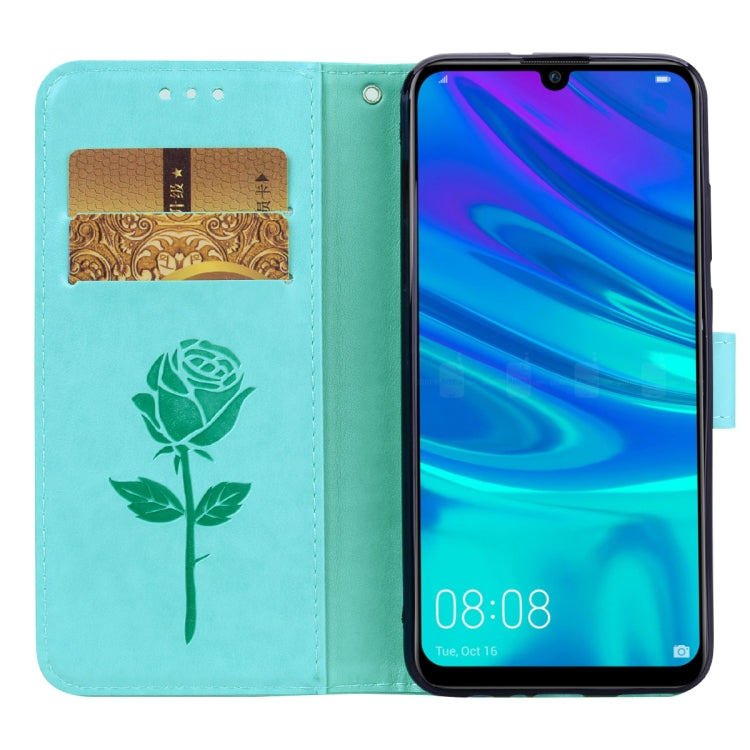 Rose Embossed Horizontal Flip PU Leather Case for Huawei P Smart 2019, with Holder & Card Slots & Wallet, For Huawei P Smart 2019