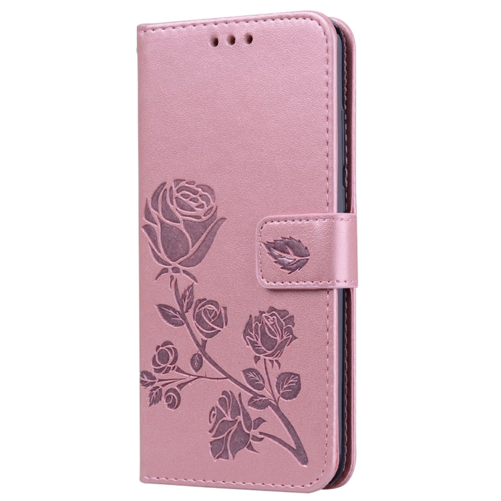 Rose Embossed Horizontal Flip PU Leather Case for Huawei P Smart 2019, with Holder & Card Slots & Wallet, For Huawei P Smart 2019