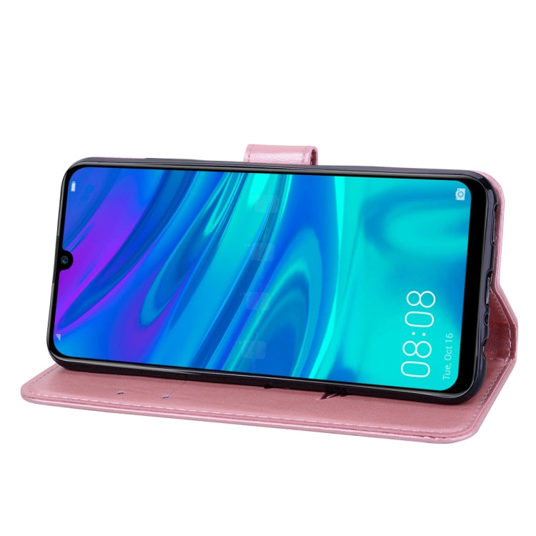 Rose Embossed Horizontal Flip PU Leather Case for Huawei P Smart 2019, with Holder & Card Slots & Wallet, For Huawei P Smart 2019