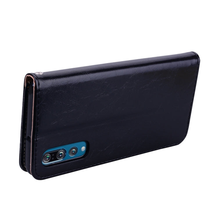 Business Style Oil Wax Texture Horizontal Flip Leather Case for Huawei P30, with Holder & Card Slots & Wallet, For Huawei P30