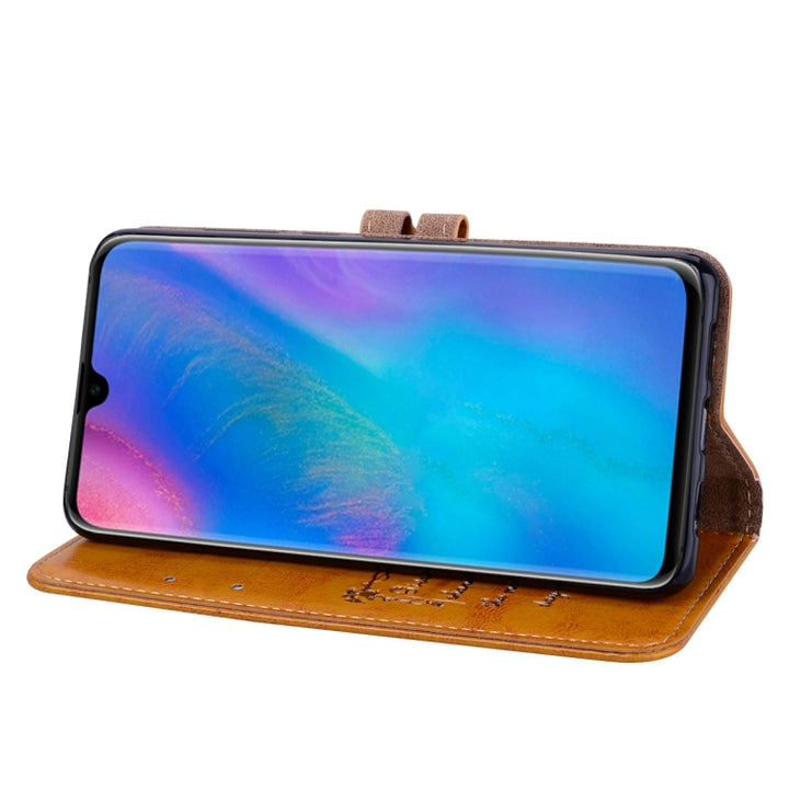 Business Style Oil Wax Texture Horizontal Flip Leather Case for Huawei P30, with Holder & Card Slots & Wallet, For Huawei P30