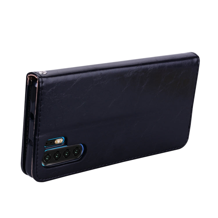 Business Style Oil Wax Texture Horizontal Flip Leather Case for Huawei P30 Pro, with Holder & Card Slots & Wallet, For Huawei P30 Pro