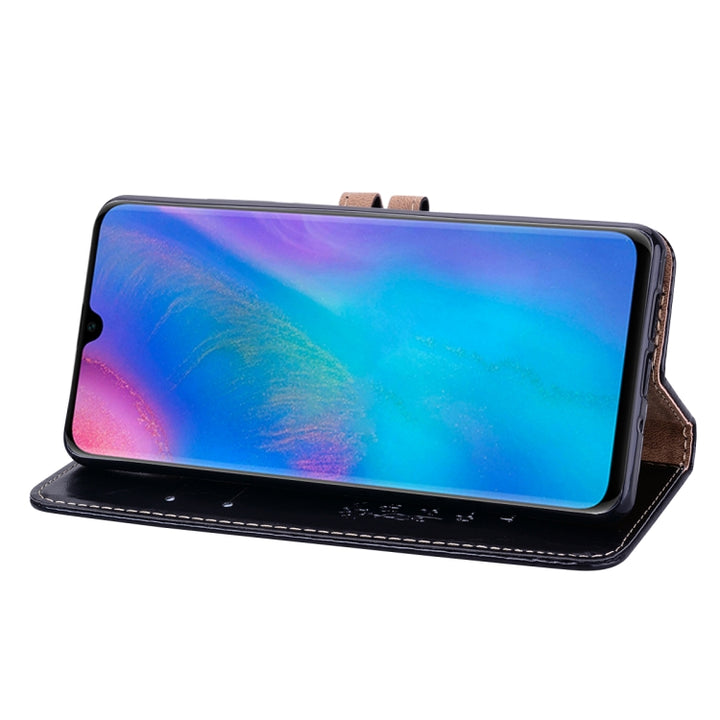 Business Style Oil Wax Texture Horizontal Flip Leather Case for Huawei P30 Pro, with Holder & Card Slots & Wallet, For Huawei P30 Pro