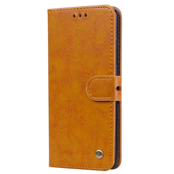 Business Style Oil Wax Texture Horizontal Flip Leather Case for Huawei P Smart 2019, with Holder & Card Slots & Wallet, For Huawei P Smart 2019