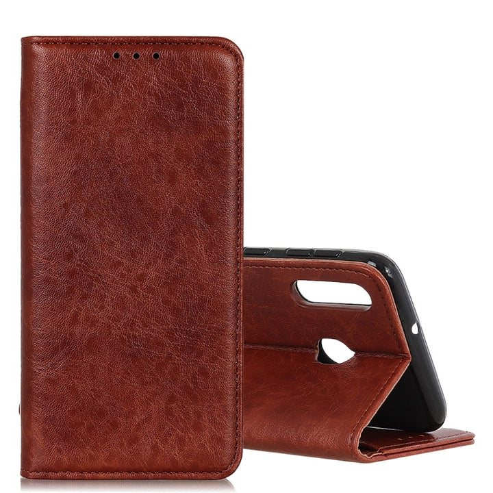 Magnetic Retro Crazy Horse Texture Horizontal Flip Leather Case for Huawei Y6 2019, with Holder & Card Slots & Photo Frame, For Huawei Y6 2019