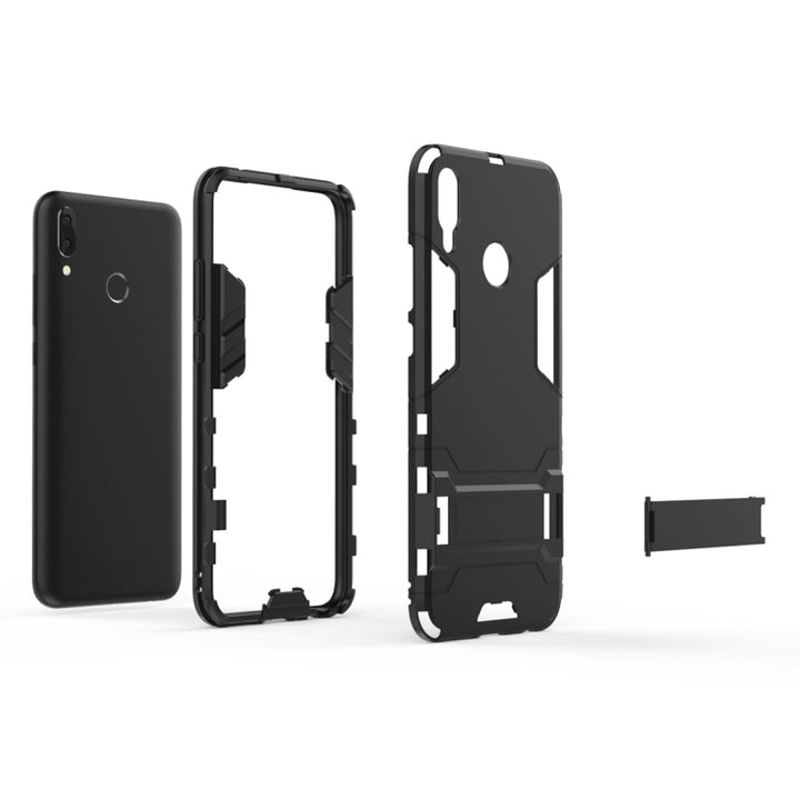 Shockproof PC + TPU Case for Huawei Y9 (2019) / Enjoy 9 Plus, with Holder, For Huawei Y9 (2019) / Enjoy 9 Plus, For Huawei Y9 (2019)