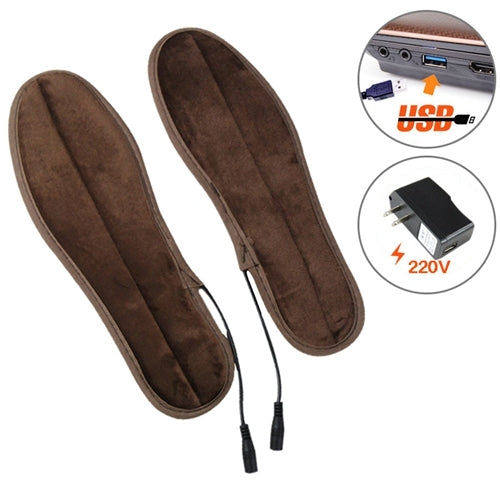 USB Electric Powered Heated Insoles Keep Feet Warm Pad with USB Cable & Power Adapter, Size: 41-42 yard, Size: 41-42yard