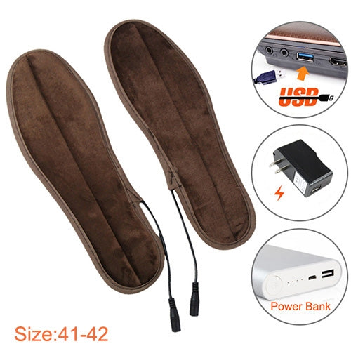 USB Electric Powered Heated Insoles Keep Feet Warm Pad with USB Cable, Size: 41-42 yard, Size: 41-42yard