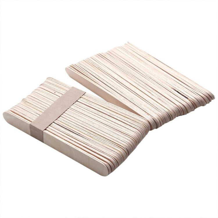 100 PCS 15cm Wooden Spatulas Wipe Wax Tools Ice-cream Bar Sticks, Wipe Wax Tools