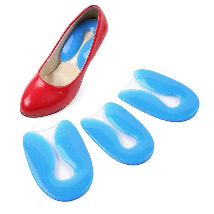 U-shaped Heel Pad Soft and Comfortable Shock Absorption Silicone Pad Insole, Size: S(30-34 Yards), Size: S(30-34 Yards)