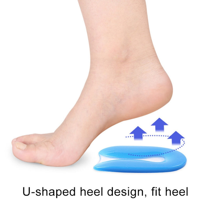 U-shaped Heel Pad Soft and Comfortable Shock Absorption Silicone Pad Insole, Size: M(35-39 Yards), Size: M(35-39 Yards)