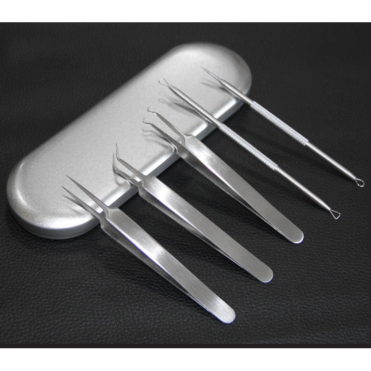 5 PCS / Set Best Blackhead Extractor Tool Acne Needle Pimple Tweezers