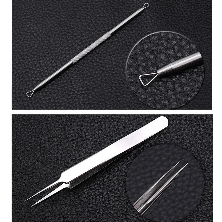 5 PCS / Set Best Blackhead Extractor Tool Acne Needle Pimple Tweezers