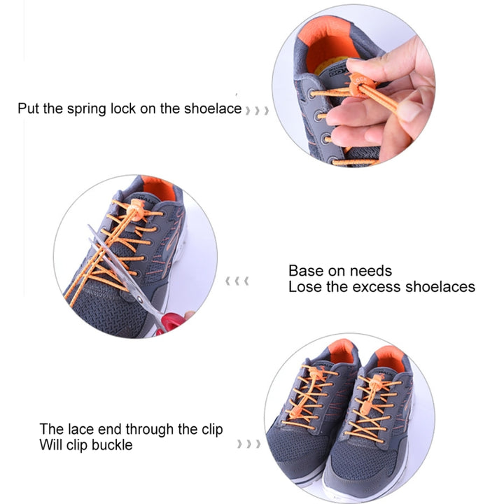 AONIJIE Unisex Adjustable Elastic Reflective Sports Lace Quick Lock Shoelace