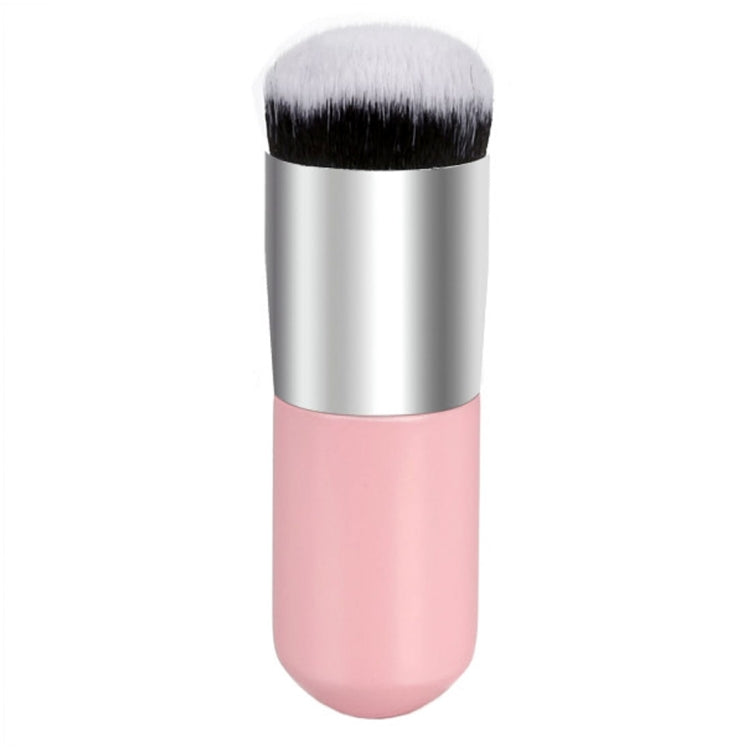 Short Wooden Handle Large Round Head Buffer Foundation Powder Makeup Brushes Plump Round Brush Makeup BB Cream Tools, Large Round Head  Pink, Large Round Head  White