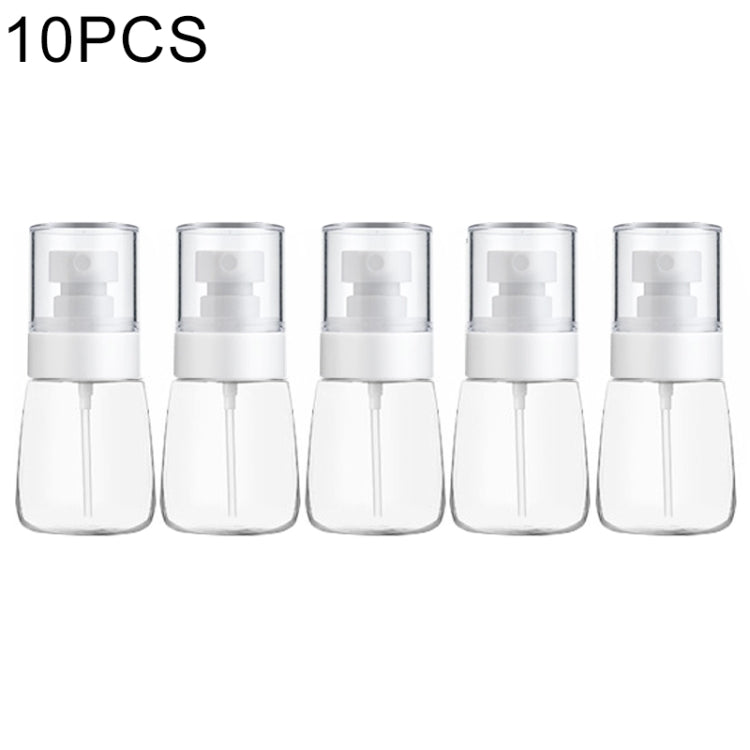 10 PCS Portable Refillable Plastic Fine Mist Perfume Spray Bottle Transparent Empty Spray Sprayer Bottle, 30ml, 30ml