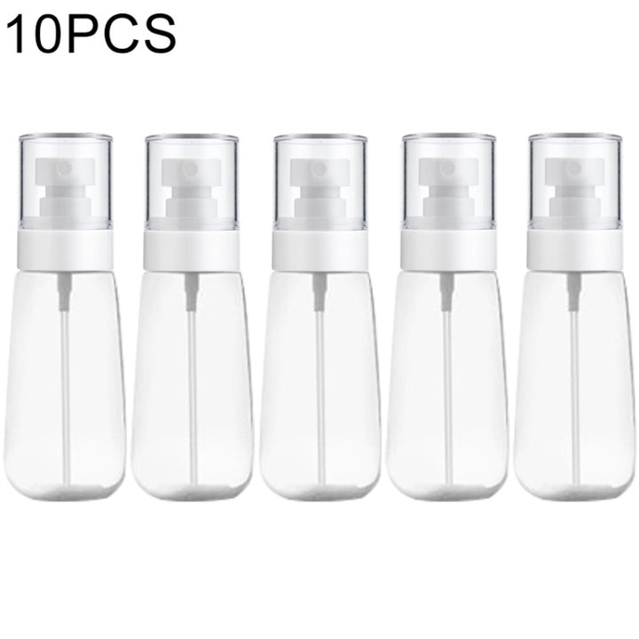 10 PCS Portable Refillable Plastic Fine Mist Perfume Spray Bottle Transparent Empty Spray Sprayer Bottle, 80ml, 80ml