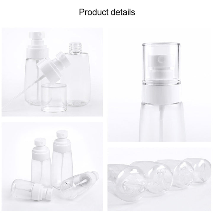 10 PCS Portable Refillable Plastic Fine Mist Perfume Spray Bottle Transparent Empty Spray Sprayer Bottle, 80ml, 80ml