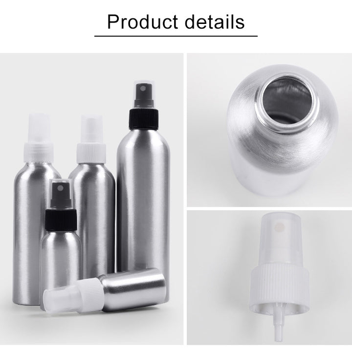 Refillable Glass Fine Mist Atomizers Aluminum Bottle, 50ml, 50ml