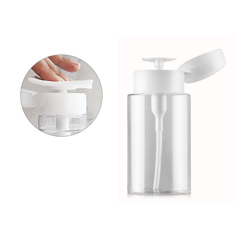 Portable Liquid Push Down Pump Dispenser Bottle Empty Plastic Bottle Container, 100ml, 100ml