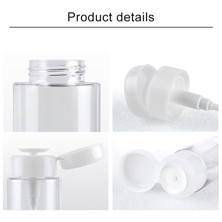 Portable Liquid Push Down Pump Dispenser Bottle Empty Plastic Bottle Container, 100ml, 100ml