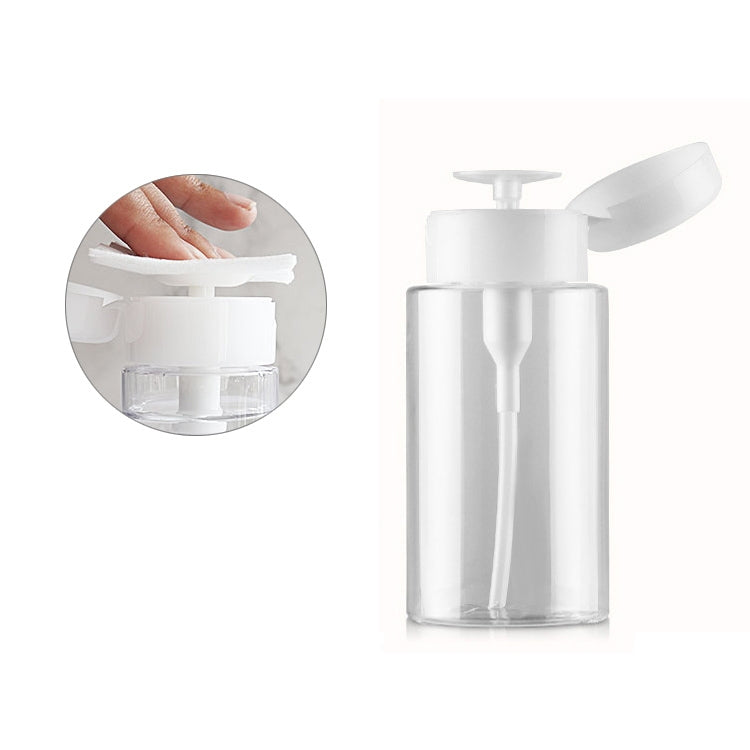 Portable Liquid Push Down Pump Dispenser Bottle Empty Plastic Bottle Container, 150ml, 150ml