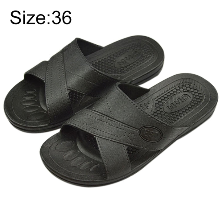 Anti-static Non-slip X-shaped Slippers, Size: 36, Size: 36 (Black), Size: 36 (Blue)