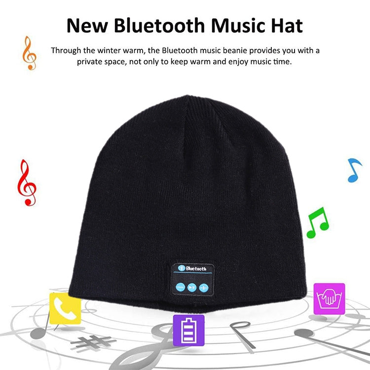 Bluetooth 5.0 Wireless Call Music Warm Knitted Hat