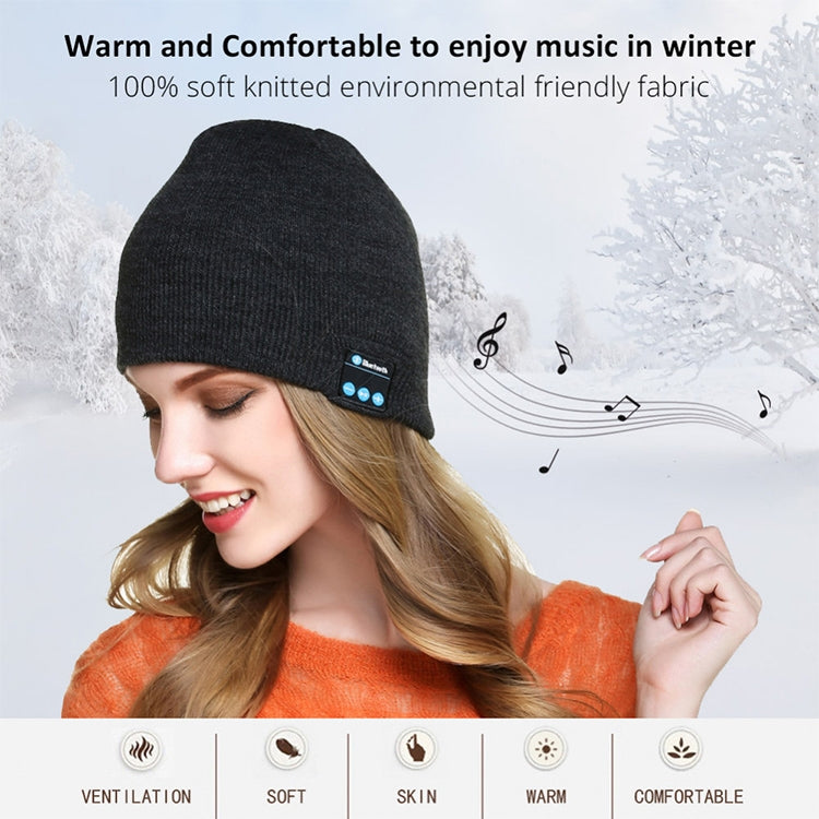 Bluetooth 5.0 Wireless Call Music Warm Knitted Hat