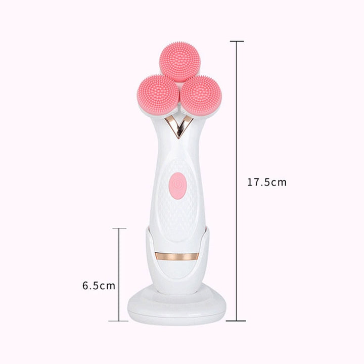 CNaier AE-878 USB Charging Silicone Face Skin Care Electric Facial Cleanser, AE-878(Pink), AE-878(Blue)