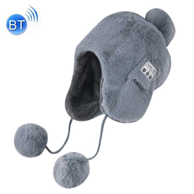 Bluetooth Warm Plush Hat, Supports Phone Answering & Bluetooth Photo Taking & Music Playing